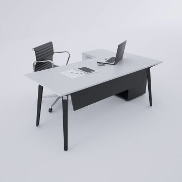 Nova 120cm Alt Etajerli Çalışma Masası 200x80 - Beyaz