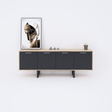 Kabin Meşe+Antrasit