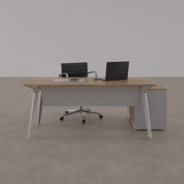 Nova 80cm Alt Etajerli Çalışma Masası 120x80 - Meşe