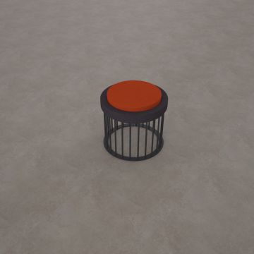 Button Tekli Puf