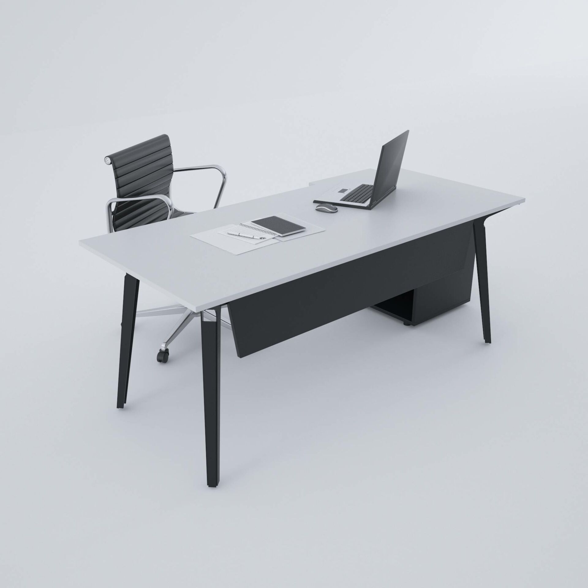 Nova 80cm Alt Etajerli Çalışma Masası 140x80 - Beyaz