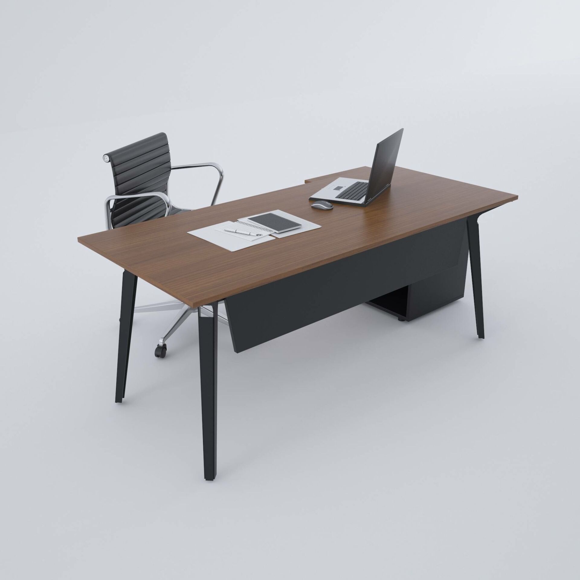 Nova 80cm Alt Etajerli Çalışma Masası 140x80 - Ceviz