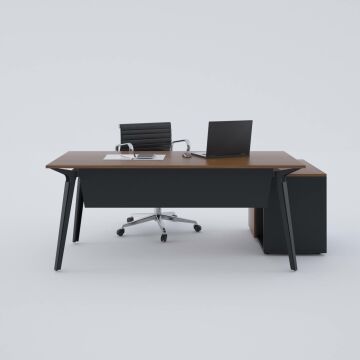 Nova 80cm Alt Etajerli Çalışma Masası 140x80 - Ceviz