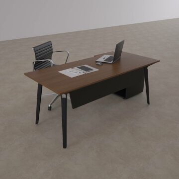 Nova 80cm Alt Etajerli Çalışma Masası 140x80 - Ceviz