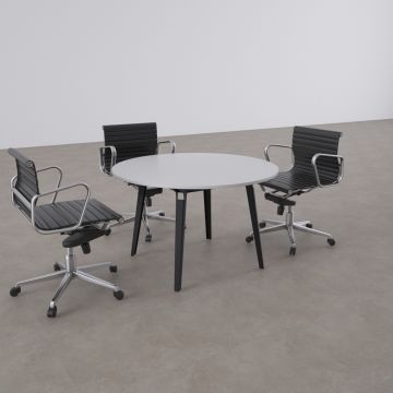 Nova Daire Toplantı Masası S 110x110 - Beyaz