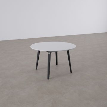 Nova Daire Toplantı Masası S 110x110 - Beyaz