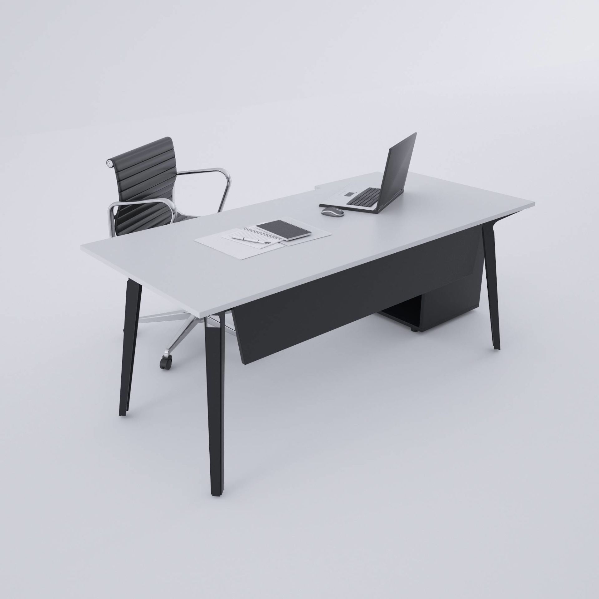 Nova 80cm Alt Etajerli Çalışma Masası 160x80 - Beyaz