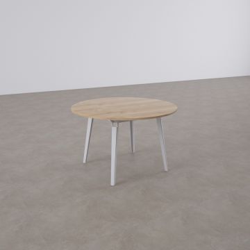 Nova Daire Toplantı Masası S 110x110 - Meşe