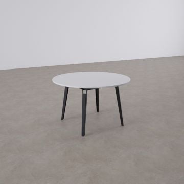 Nova Daire Toplantı Masası S 120x120 - Beyaz