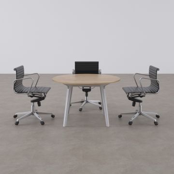 Nova Daire Toplantı Masası S 120x120 - Meşe