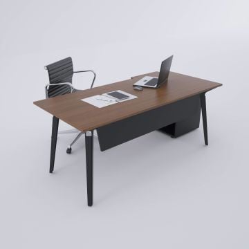 Nova 80cm Alt Etajerli Çalışma Masası 200x80 - Ceviz