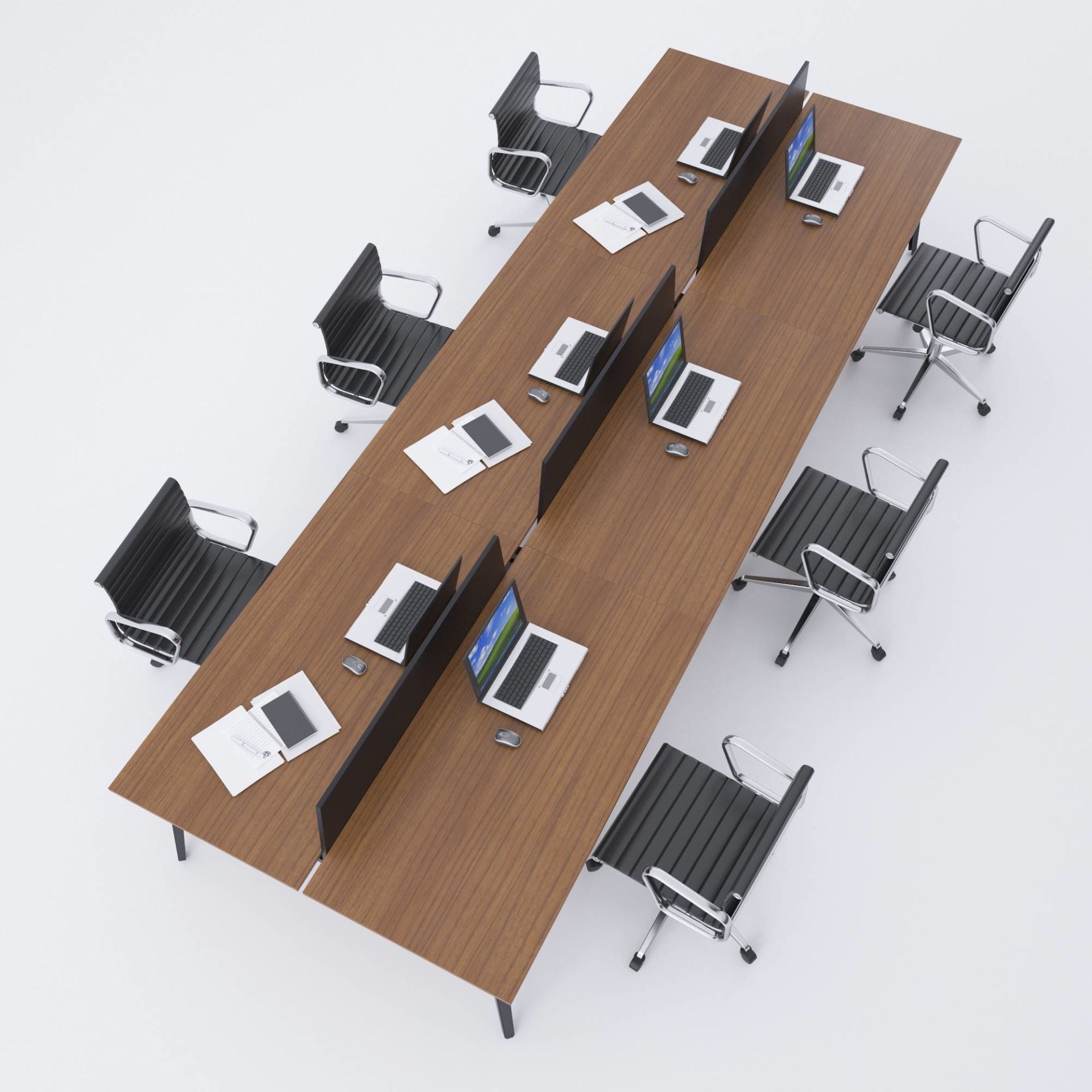 Nova Altılı Çalışma Masası 360x140 - Ceviz