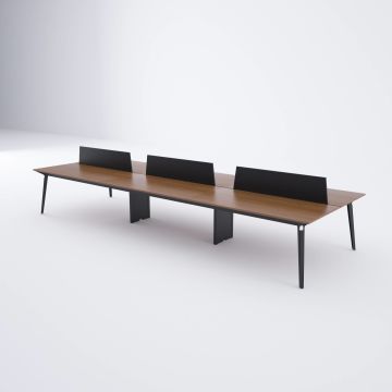 Nova Altılı Çalışma Masası 360x140 - Ceviz