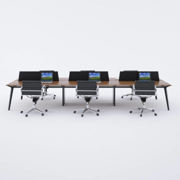 Nova Altılı Çalışma Masası 420x140 - Ceviz