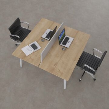 Nova İkili Çalışma Masası 100x140 - Meşe