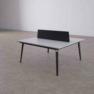 Nova İkili Çalışma Masası 120x140 - Beyaz