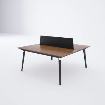 Nova İkili Çalışma Masası 140x140 - Ceviz