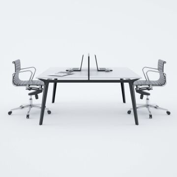 Nova İkili Çalışma Masası 160x140 - Beyaz