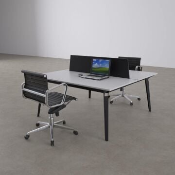 Nova İkili Çalışma Masası 160x140 - Beyaz
