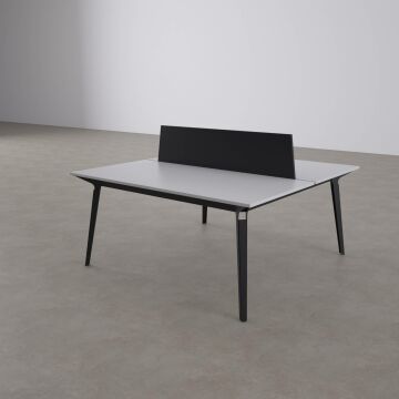 Nova İkili Çalışma Masası 160x140 - Beyaz