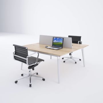 Nova İkili Çalışma Masası 160x140 - Meşe