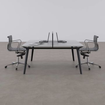 Nova İkili Çalışma Masası 180x140 - Beyaz