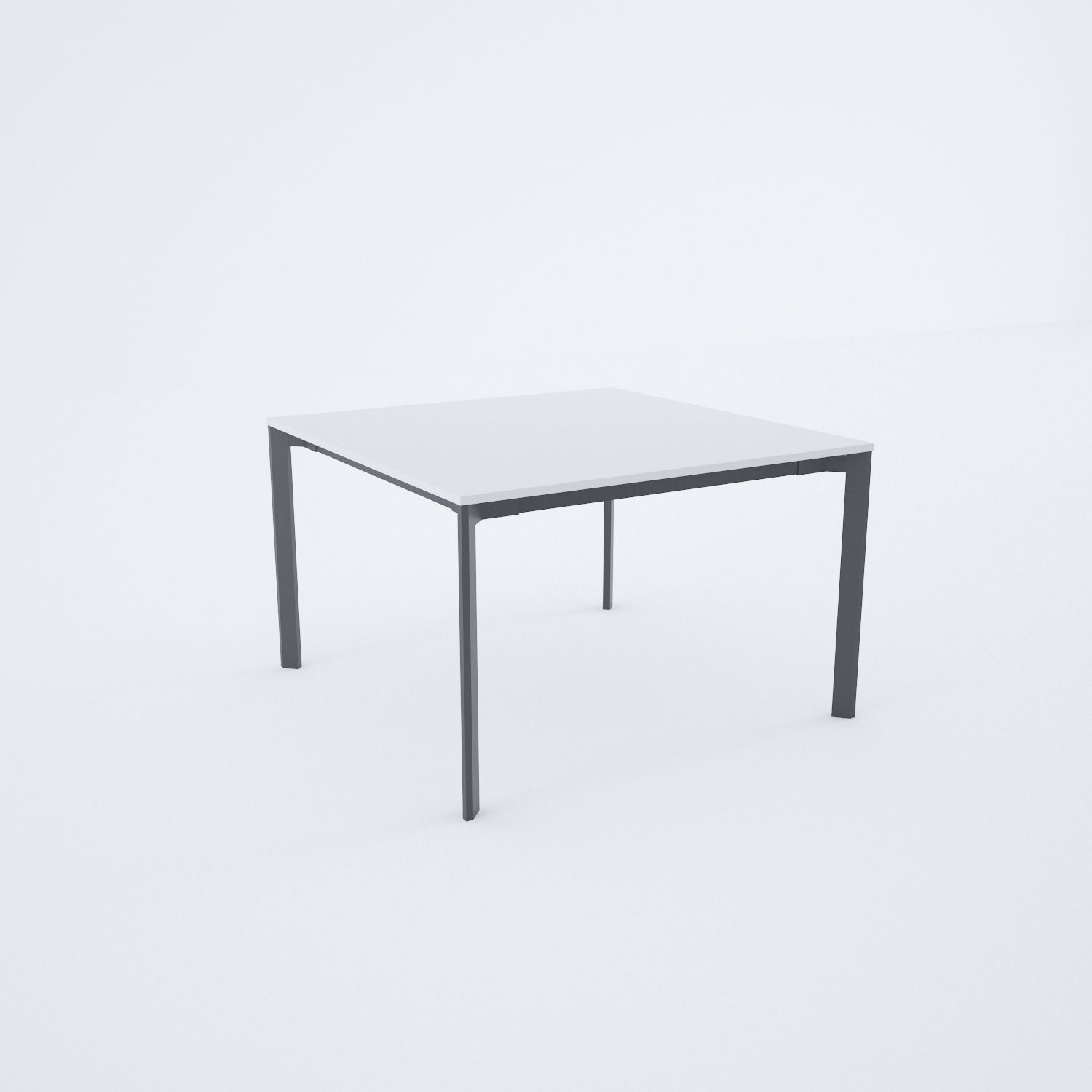 Five Kare Toplantı Masası S 110x110 - Beyaz