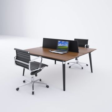 Nova İkili Çalışma Masası 180x140 - Ceviz