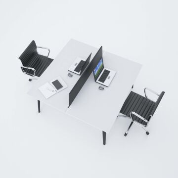 Nova İkili Çalışma Masası 200x140 - Beyaz