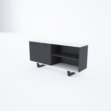 Aleos Dolap Beyaz+Antrasit