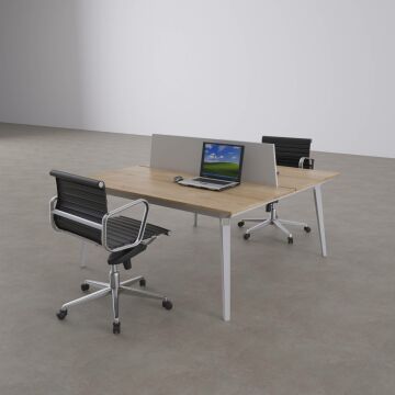 Nova İkili Çalışma Masası 200x140 - Meşe