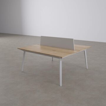 Nova İkili Çalışma Masası 200x140 - Meşe