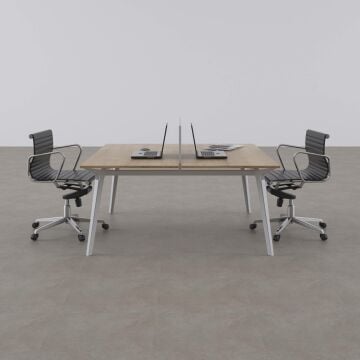 Nova İkili Çalışma Masası 200x140 - Meşe