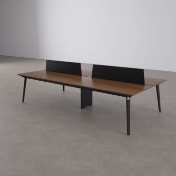 Nova Dörtlü Çalışma Masası 200x140 - Ceviz