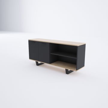 Aleos Dolap Meşe+Antrasit