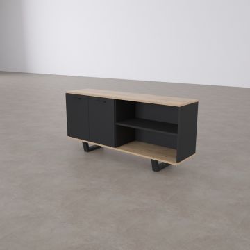 Aleos Dolap Meşe+Antrasit