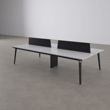 Nova Dörtlü Çalışma Masası 240x140 - Beyaz