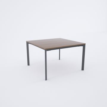 Five Kare Toplantı Masası S 120x120 - Ceviz