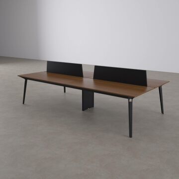 Nova Dörtlü Çalışma Masası 240x140 - Ceviz