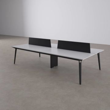Nova Dörtlü Çalışma Masası 280x140 - Beyaz