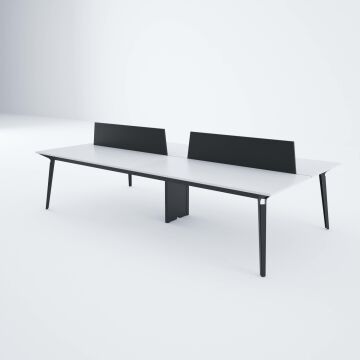 Nova Dörtlü Çalışma Masası 320x140 - Beyaz