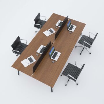 Nova Dörtlü Çalışma Masası 320x140 - Ceviz