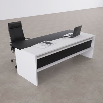 Rectan Yönetici Masası 160x90 - Beyaz+Antrasit