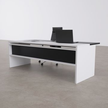 Rectan Yönetici Masası 160x90 - Beyaz+Antrasit