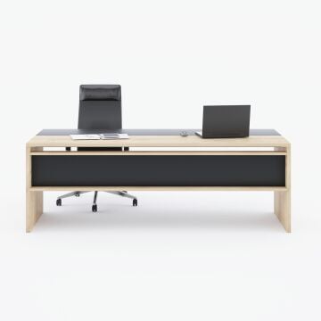 Rectan Yönetici Masası 160x90 - Meşe+Antrasit