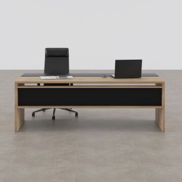 Rectan Yönetici Masası 160x90 - Meşe+Antrasit