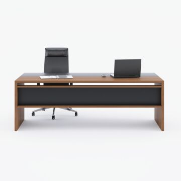 Rectan Yönetici Masası 180x90 - Ceviz+Antrasit