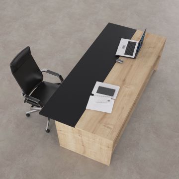 Rectan Yönetici Masası 180x90 - Meşe+Antrasit