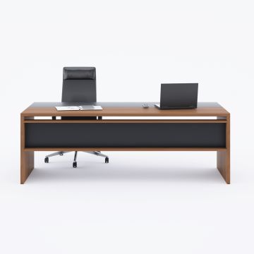 Rectan Yönetici Masası 200x90 - Ceviz+Antrasit