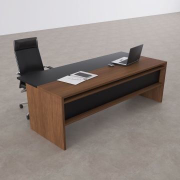Rectan Yönetici Masası 200x90 - Ceviz+Antrasit